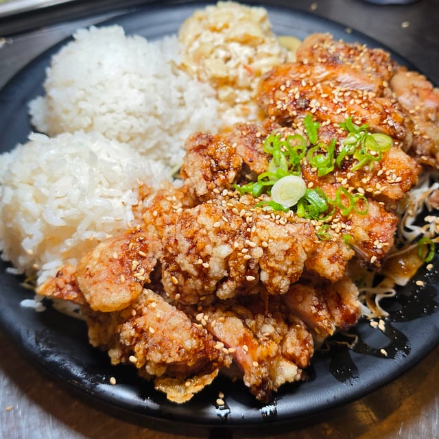 Deep Fried Teriyaki Chicken.