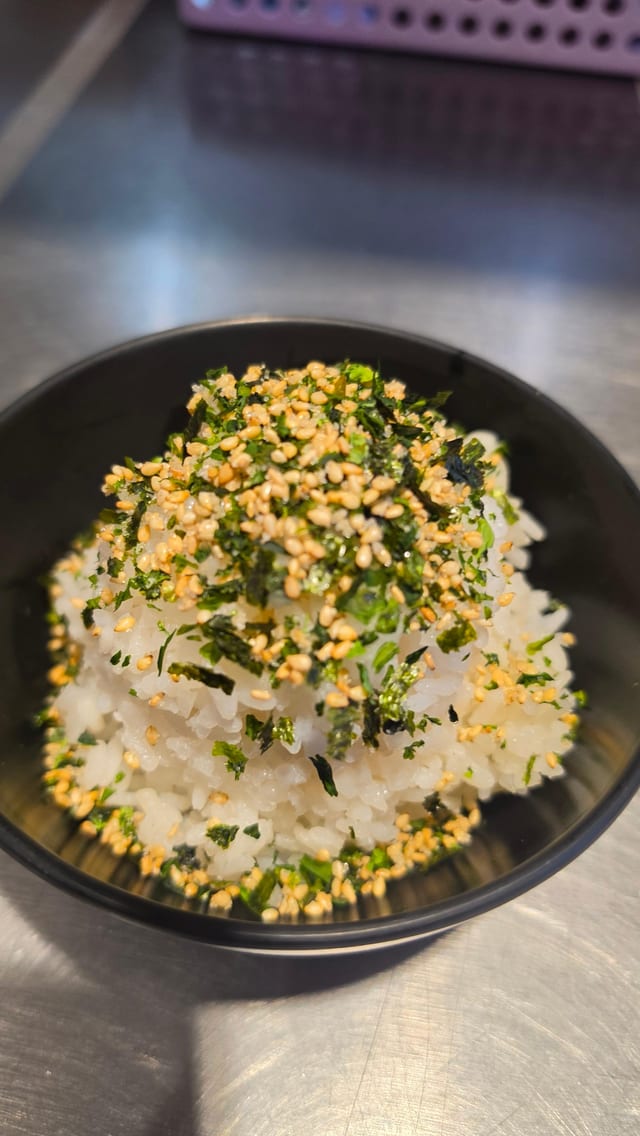 Rice w/ Furikake.